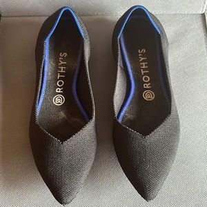 Rothy’s Black Solid The Point Size 9